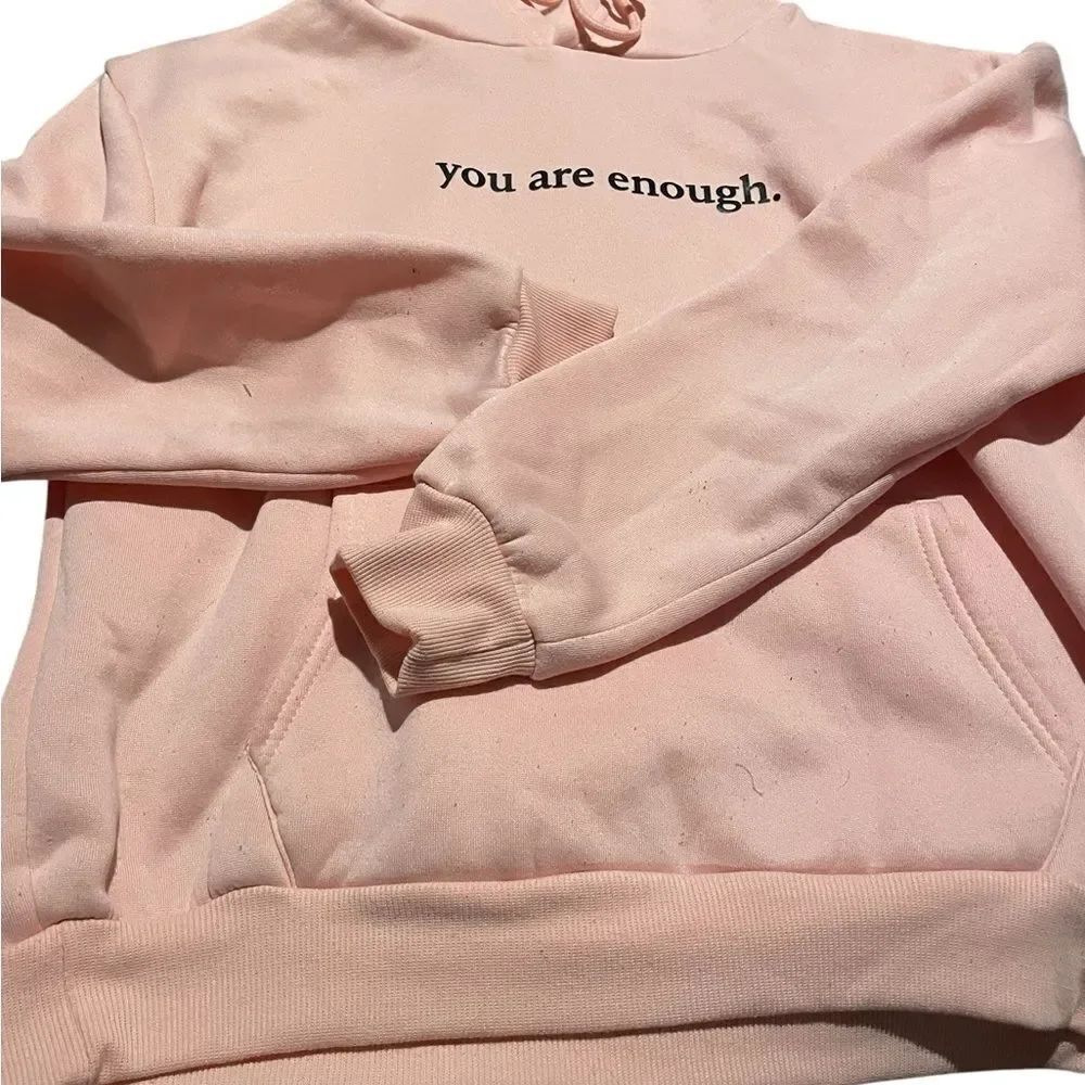 Kim Rogers size small Pink Women's Hoodie - "You Are Enough" see pics like new